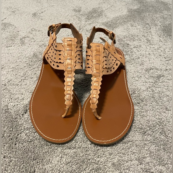 Franco Sarto Leather T-strap sandal - Picture 1 of 5